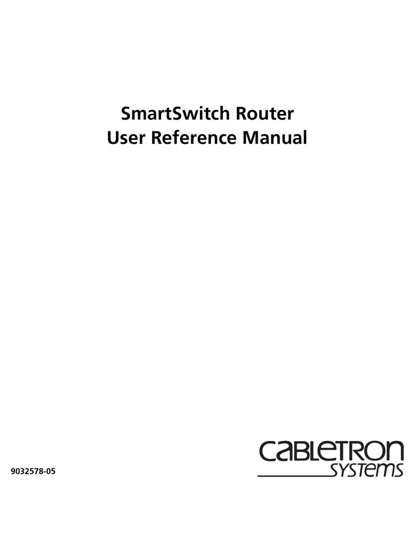 Cabletron Systems SMARTSWITCH ROUTER 9032578-05 Assembly instructions Cabletron Systems SMARTSWITCH ROUTER 9032578-05 Assembly instructions