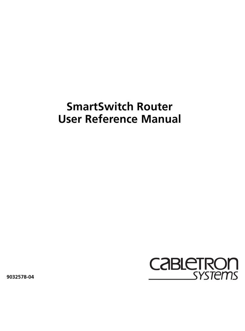 Cabletron Systems SmartSwitch Router User's reference manual Cabletron Systems SmartSwitch Router User's reference manual
