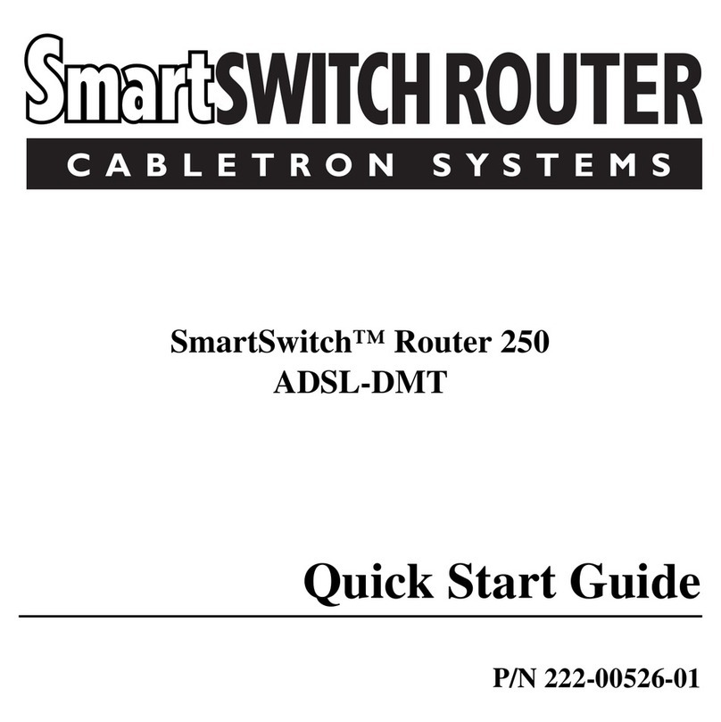 Cabletron Systems Cabletron SmartSwitch Router 250 quick start guide