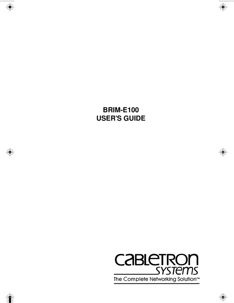 Cabletron Systems BRIM E100 BRIM-E100 User manual Cabletron Systems BRIM E100 BRIM-E100 User manual