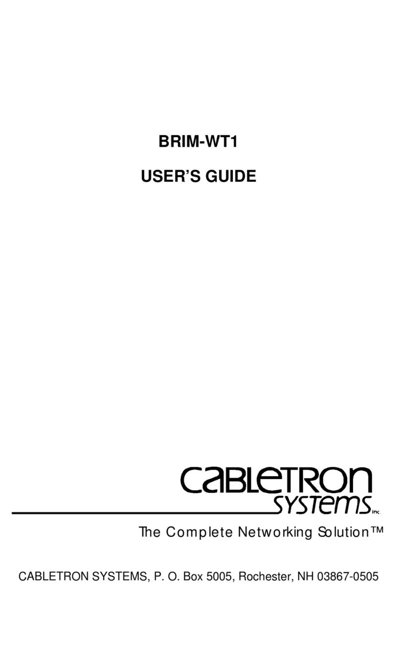 Cabletron Systems BRIM-WT1 User manual Cabletron Systems BRIM-WT1 User manual
