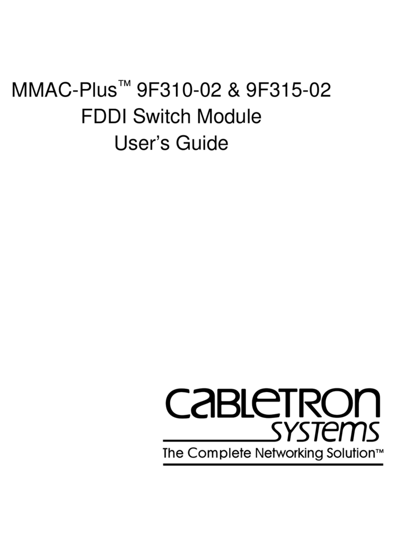 Cabletron Systems MMAC-Plus 9F310-02 User manual Cabletron Systems MMAC-Plus 9F310-02 User manual