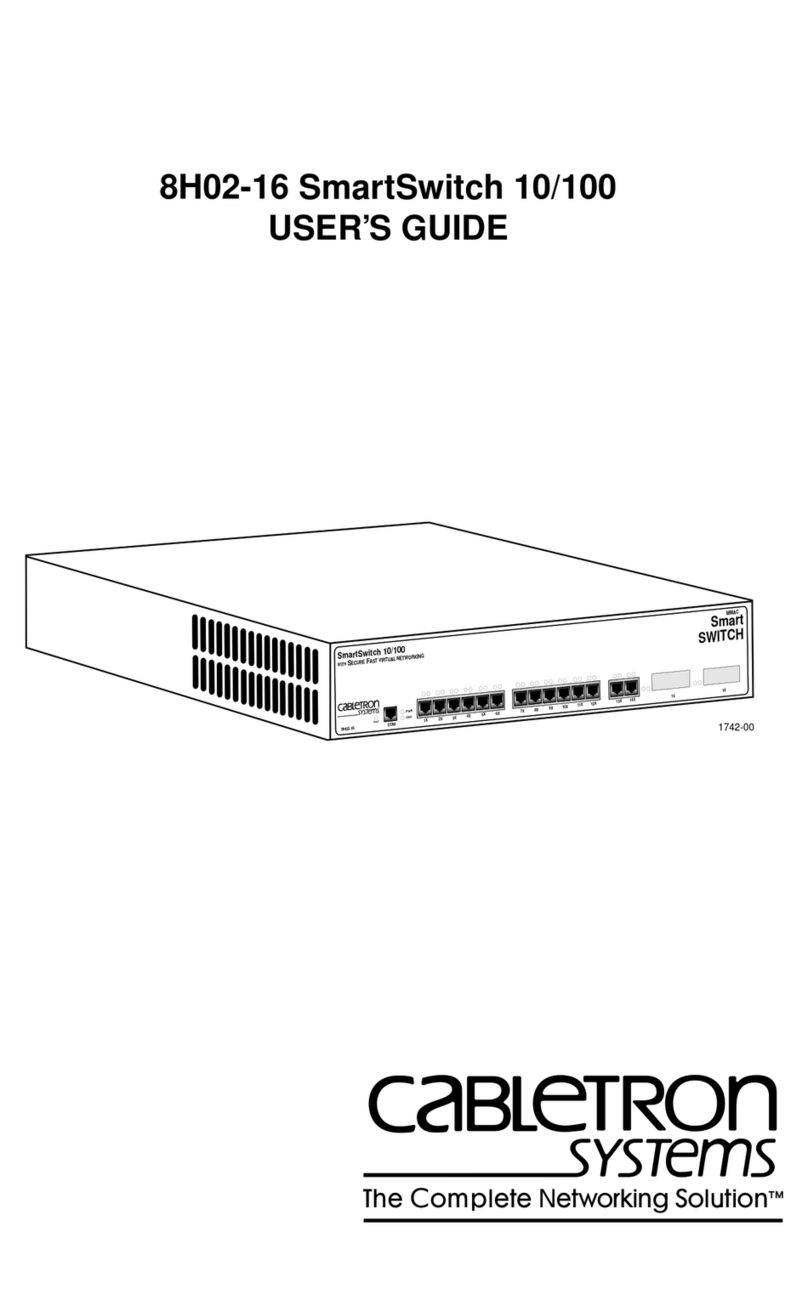 Cabletron Systems SmartSwitch 8H02-16 User manual