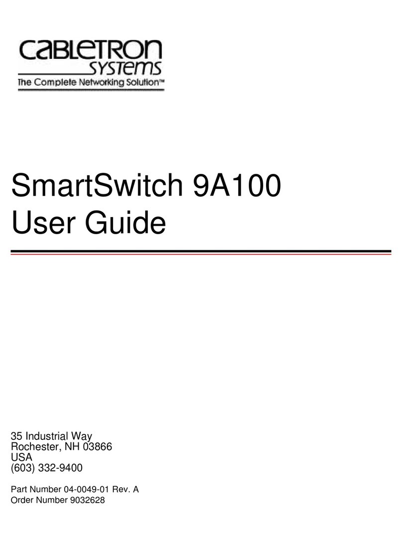 Cabletron Systems SmartSwitch 9A100 User manual