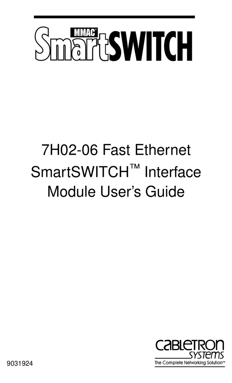 Cabletron Systems SmartSWITCH 7H02-06 User manual Cabletron Systems SmartSWITCH 7H02-06 User manual