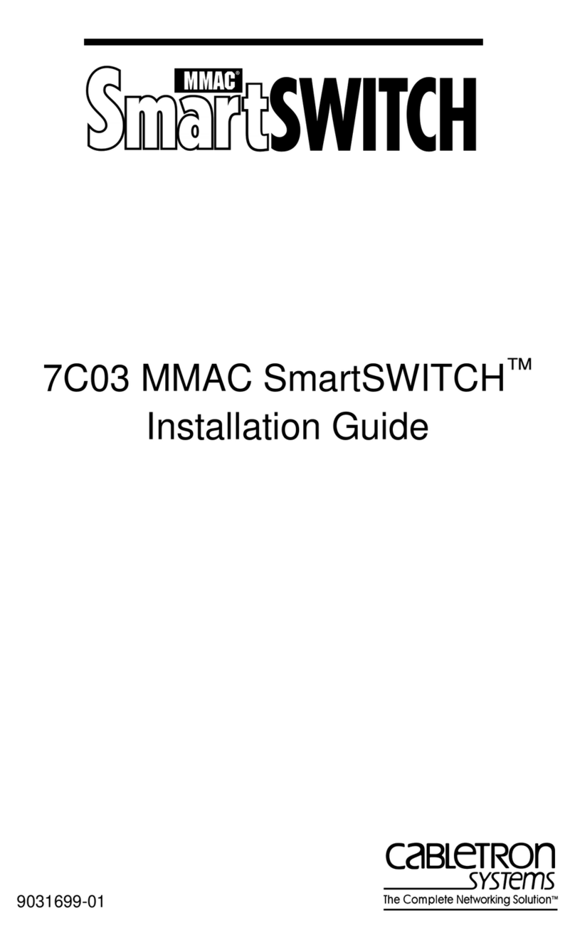 Cabletron Systems 7C03 MMAC SmartSWITCH installation guide Cabletron Systems 7C03 MMAC SmartSWITCH installation guide