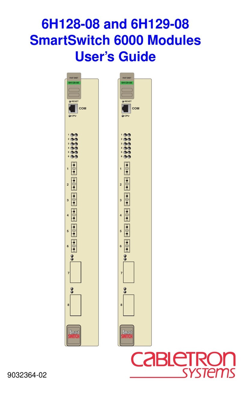 Cabletron Systems 6H128-08 User manual Cabletron Systems 6H128-08 User manual