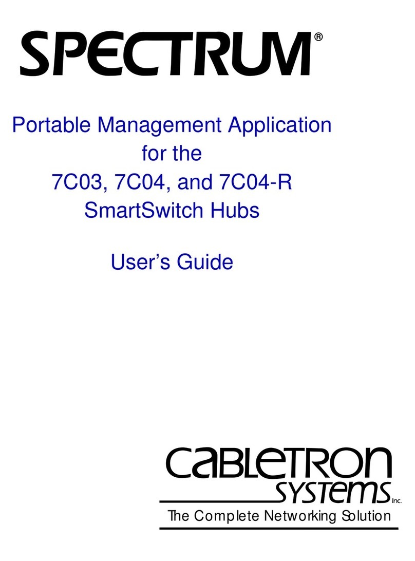 Cabletron Systems 7C03 MMAC SmartSWITCH User manual