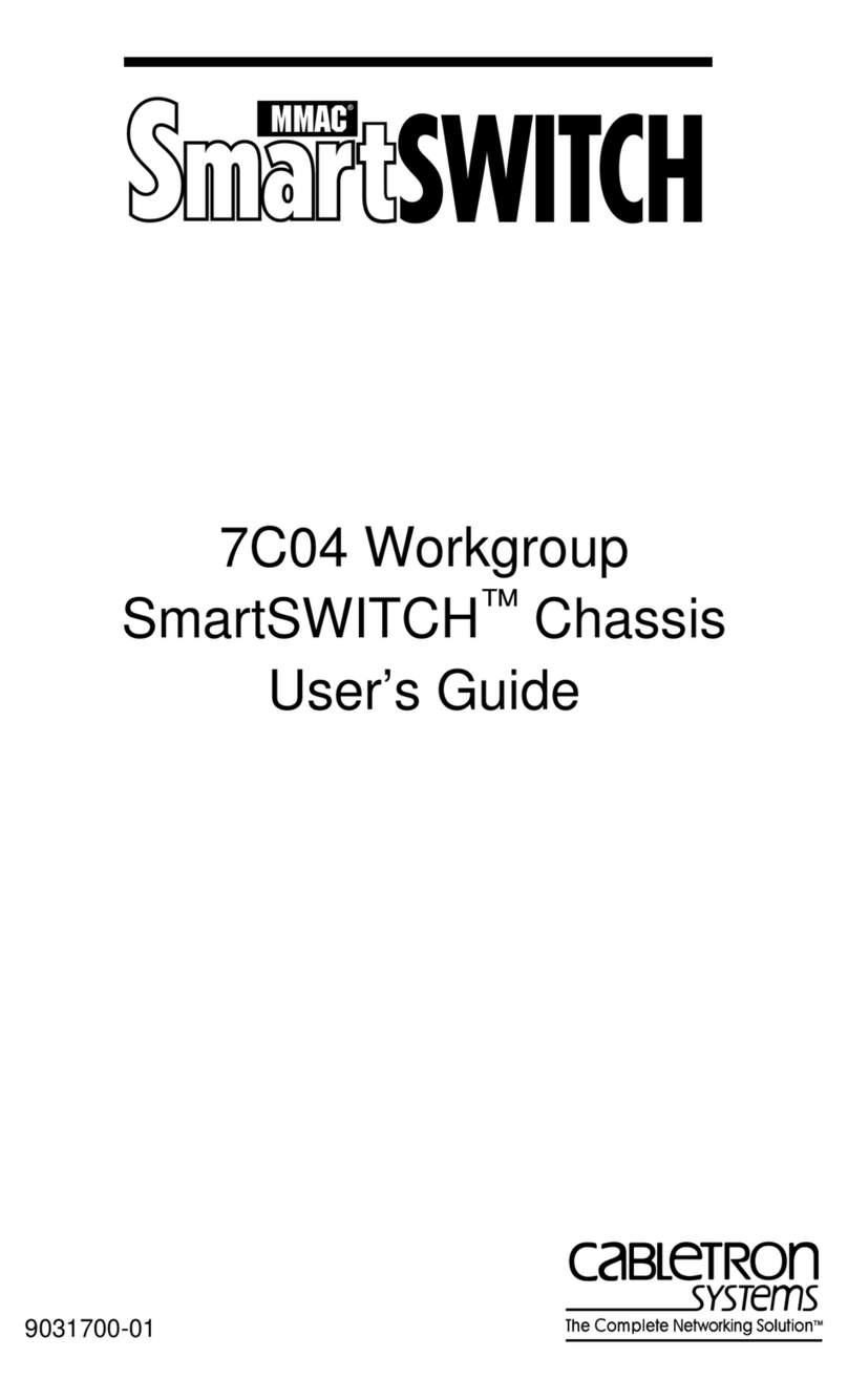 Cabletron Systems 7C04 Workgroup SmartSWITCH User manual
