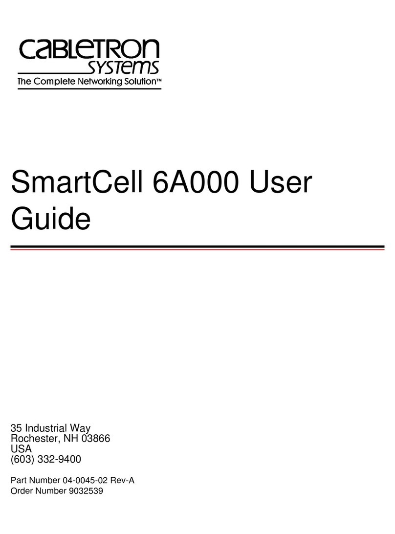 Cabletron Systems SmartCell 6A000 User manual Cabletron Systems SmartCell 6A000 User manual