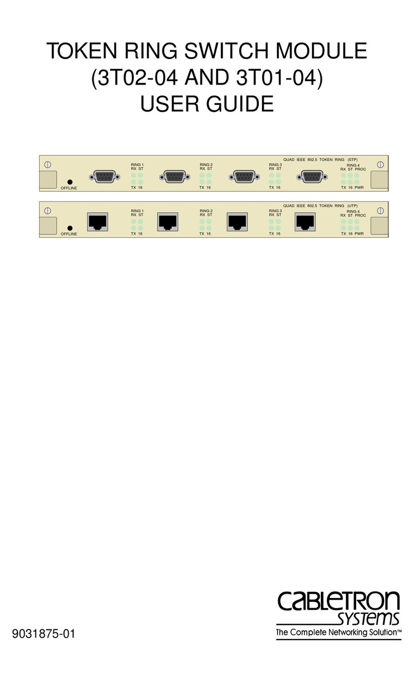 Cabletron Systems 3T02-04 User manual Cabletron Systems 3T02-04 User manual
