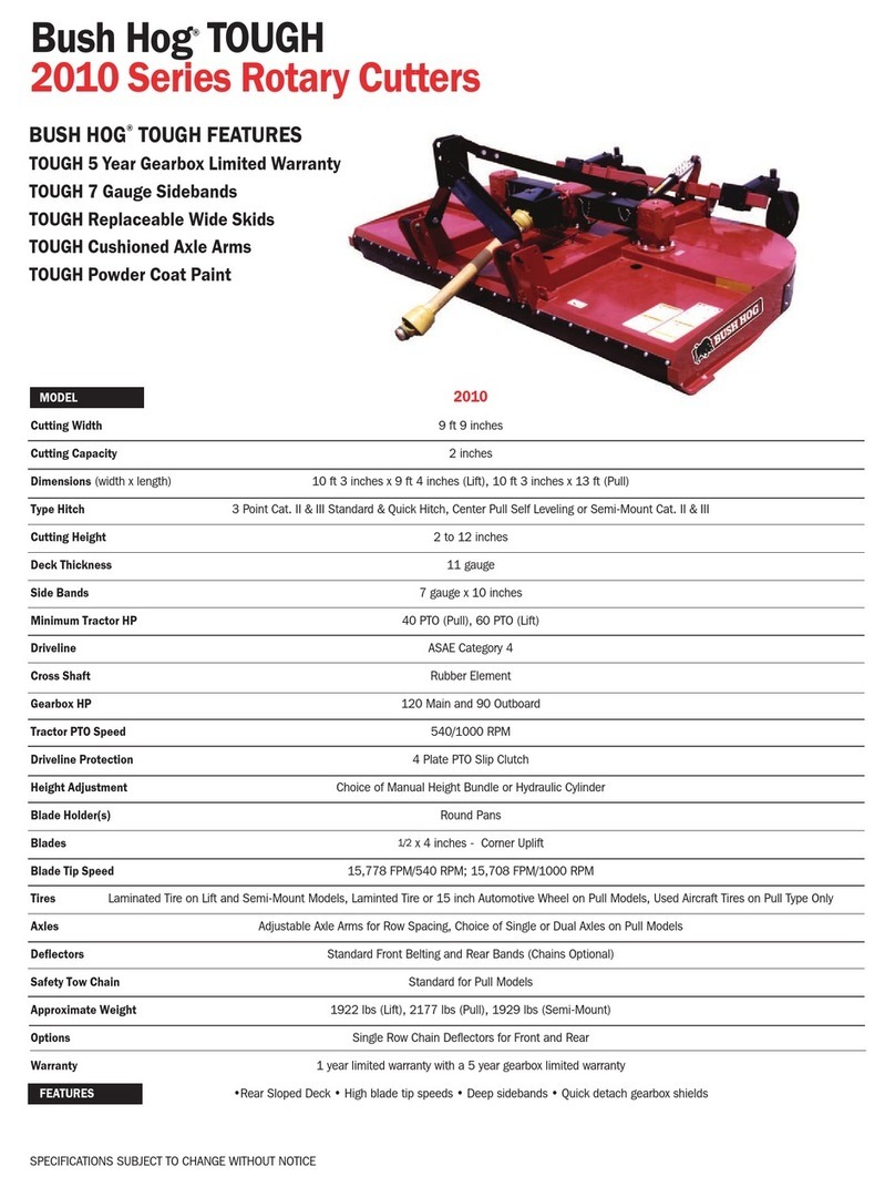 Bush Hog TOUGH 2010 Series User manual