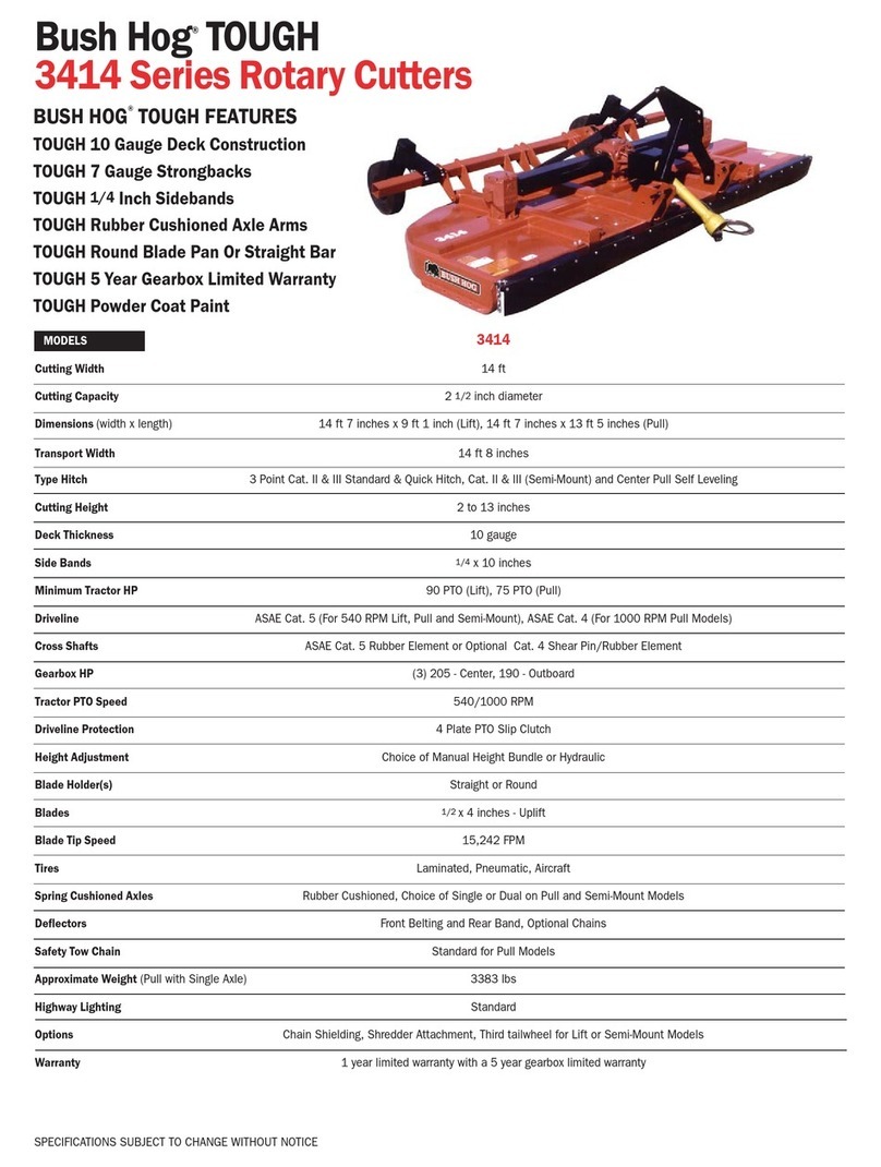 Bush Hog 3414 User manual