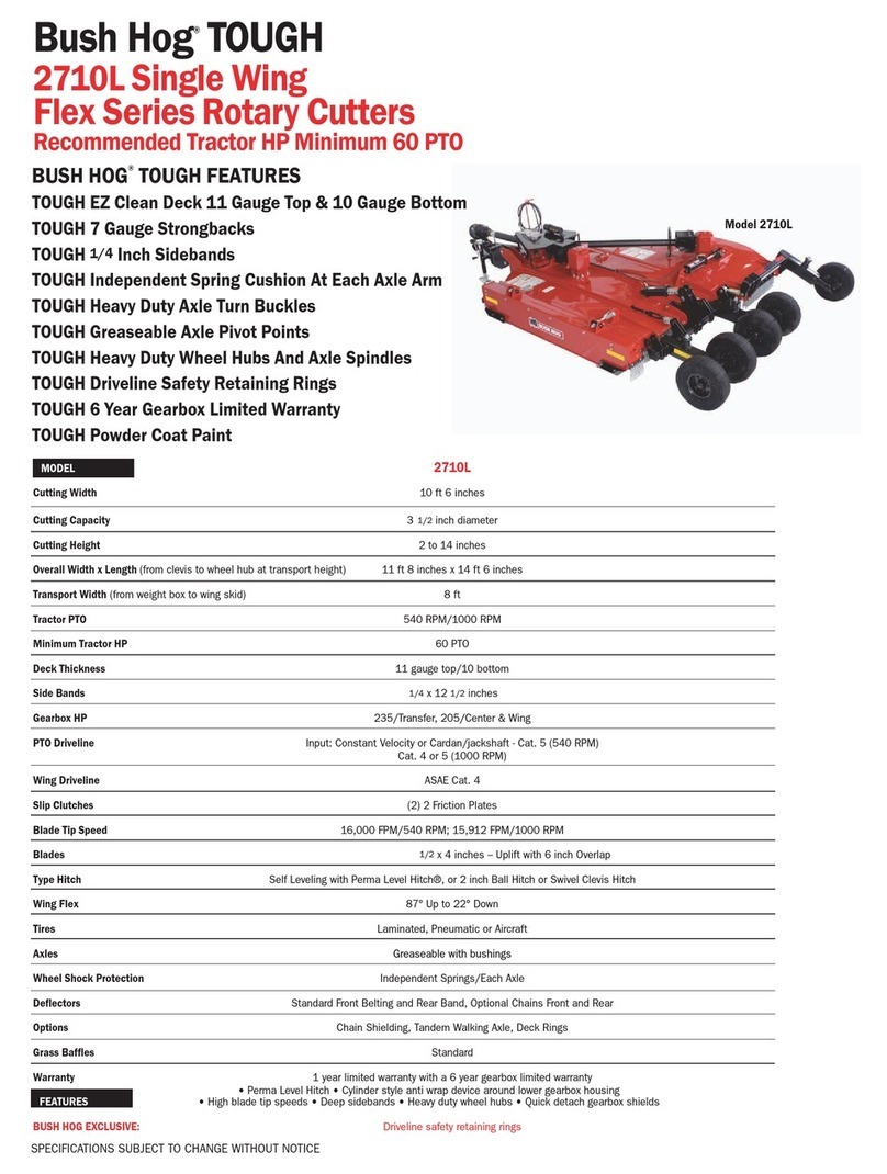 Bush Hog TOUGH 2710L User manual