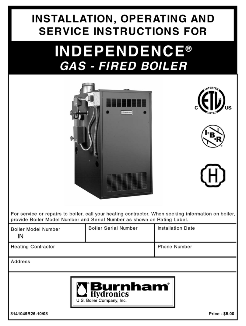 Burnham INDEPENDENCE IN10 CANADA Installation and maintenance instructions Burnham INDEPENDENCE IN10 CANADA Installation and maintenance instructions