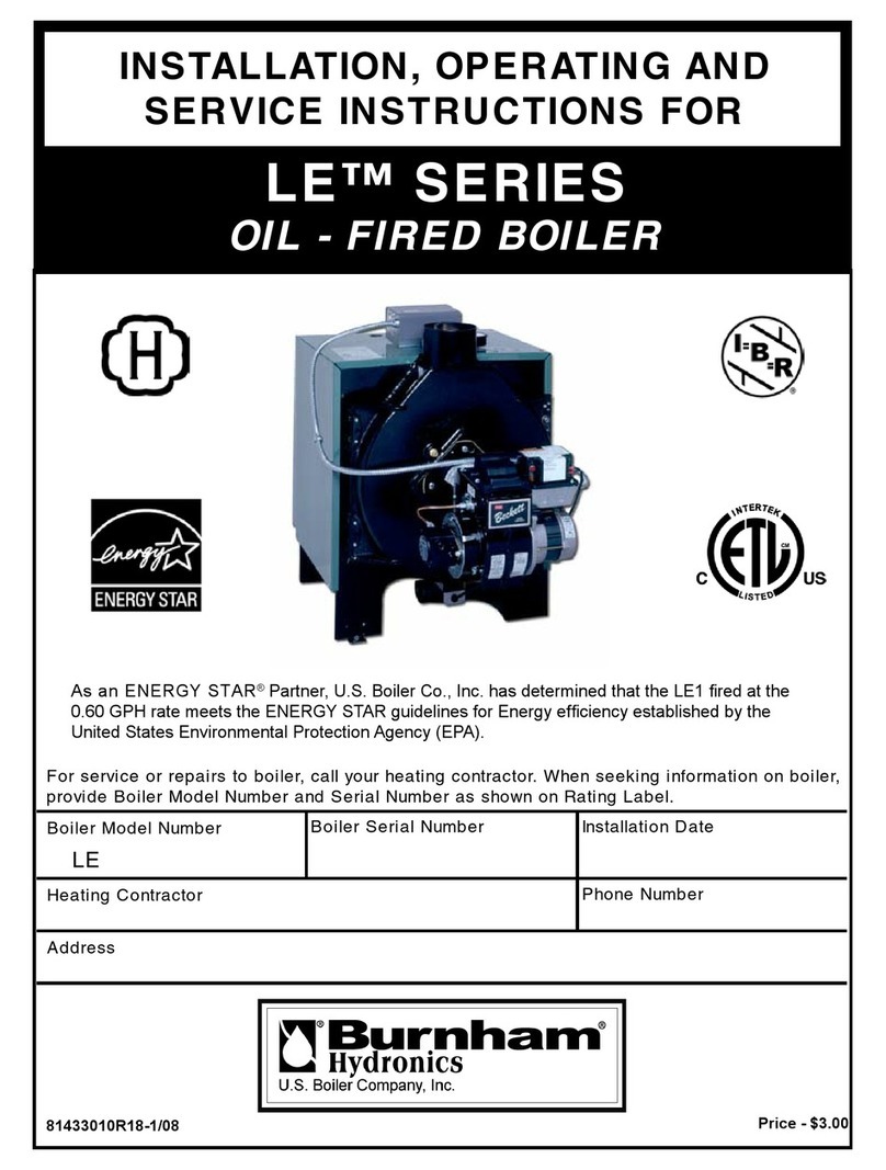 Burnham LE L7248 Operation manual