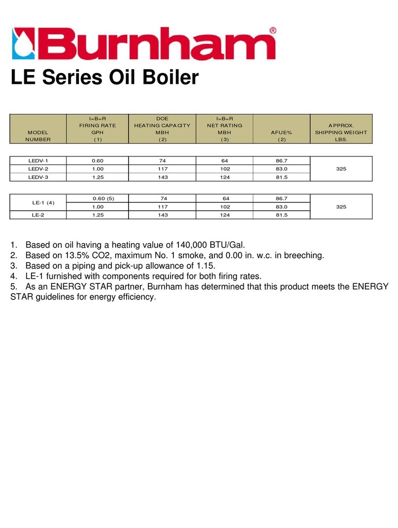 Burnham LE-2 Specification sheet