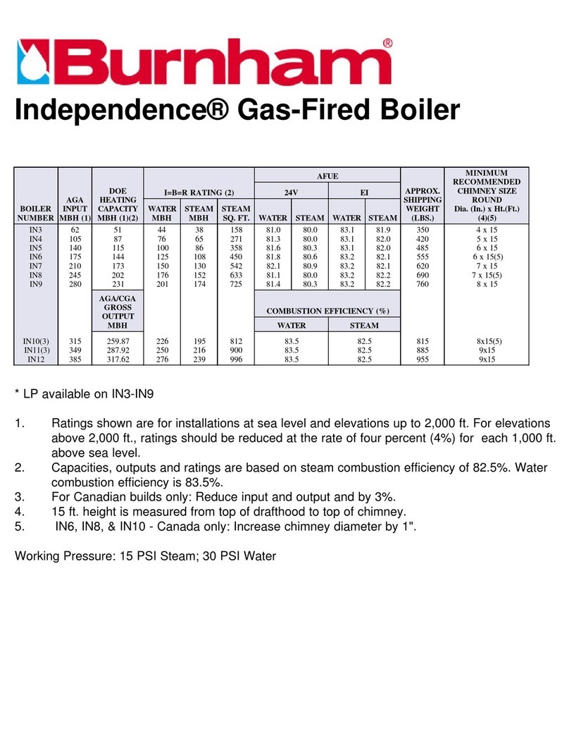 Burnham Independence IN12 User manual