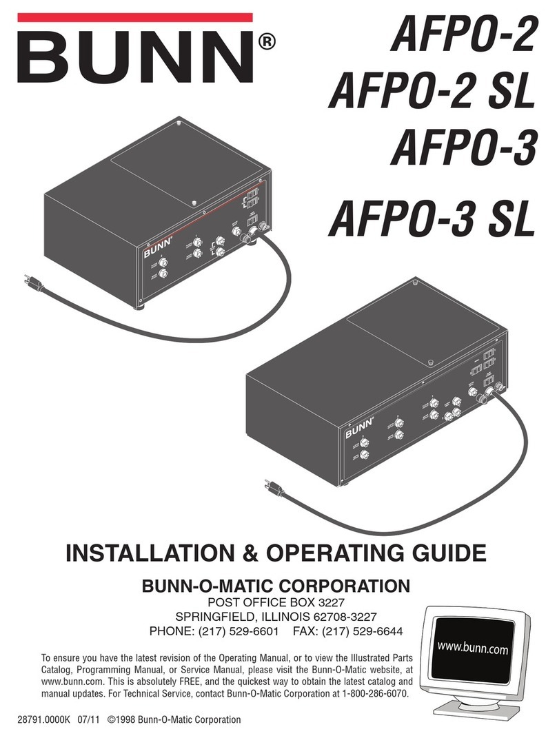 Bunn AFPO-2 Installation guide