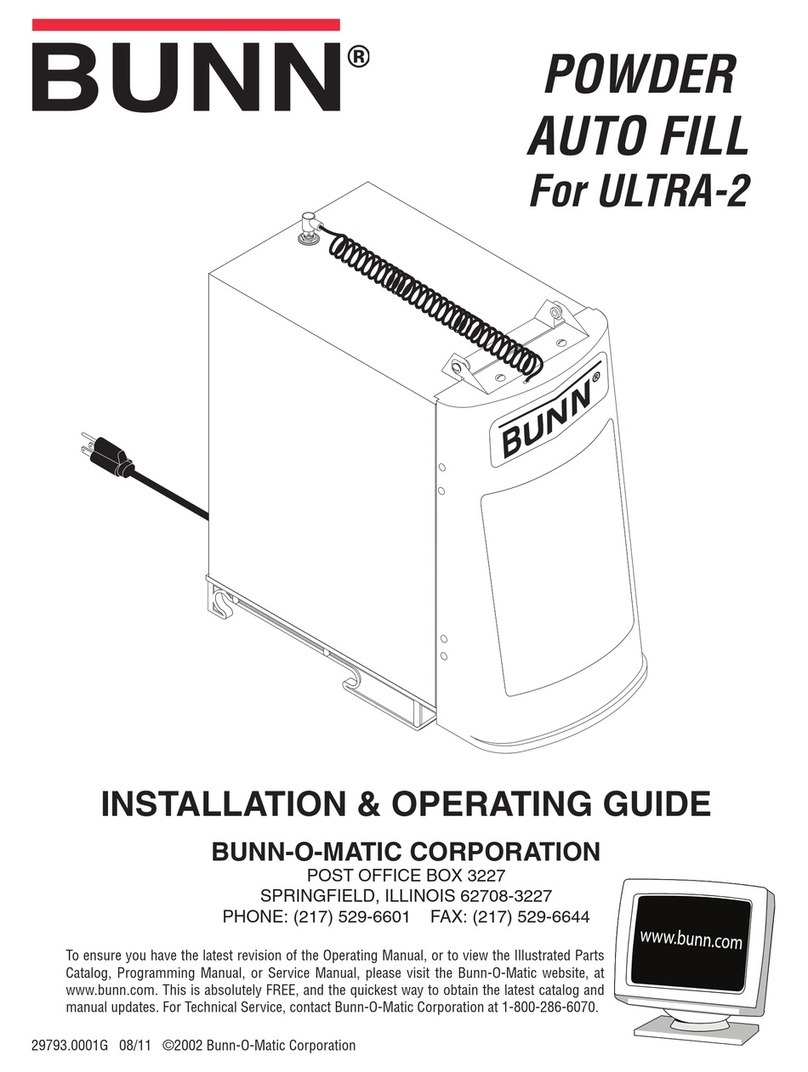 Bunn dispenser Installation guide