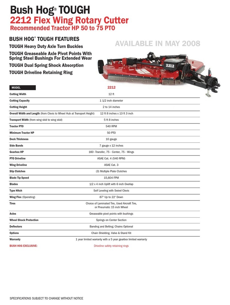 Bush Hog 2212 Specifications