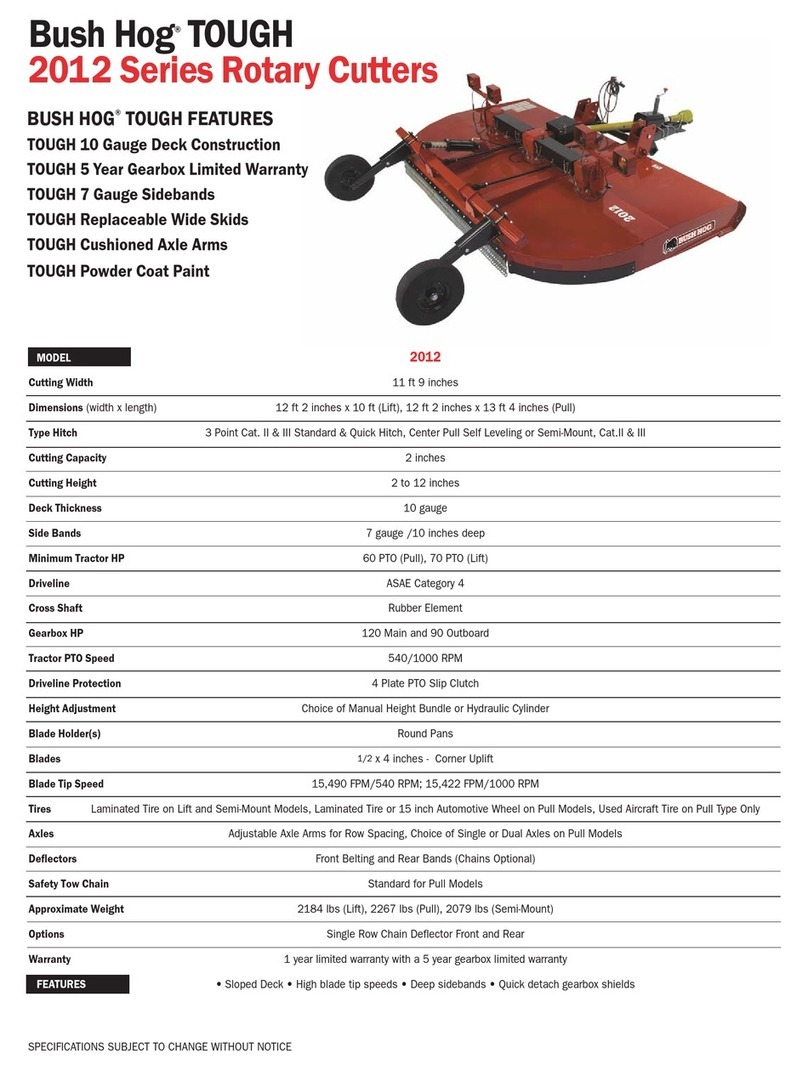 Bush Hog 2012 User manual