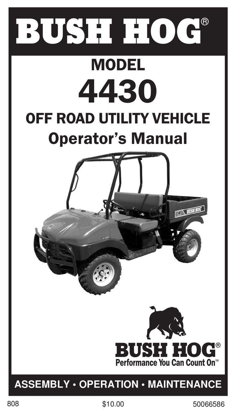Bush Hog Off Road Utility Vehicle 4430 Operator's manual