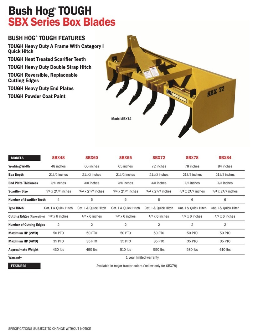 Bush Hog Tough SBX48 User manual