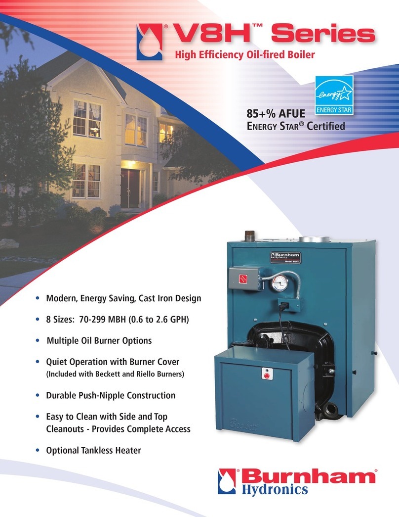 Burnham V8H Series User manual