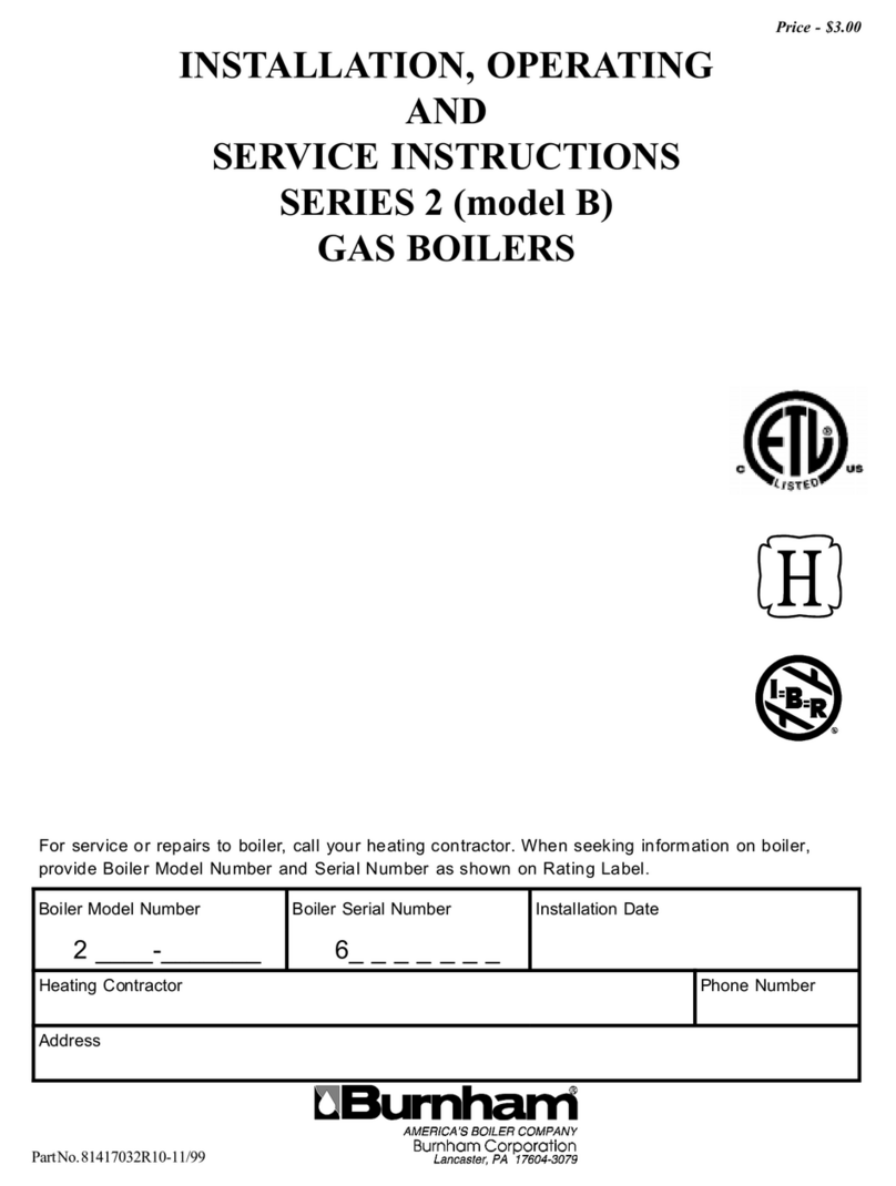 Burnham SERIES 2 Installation and maintenance instructions
