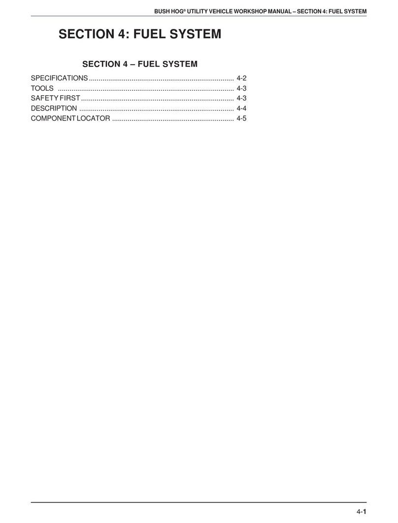 Bush Hog Utility Vehicles Instruction manual