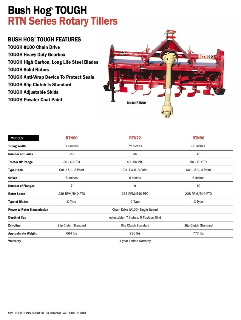 Bush Hog TOUGH RTN60 Specifications