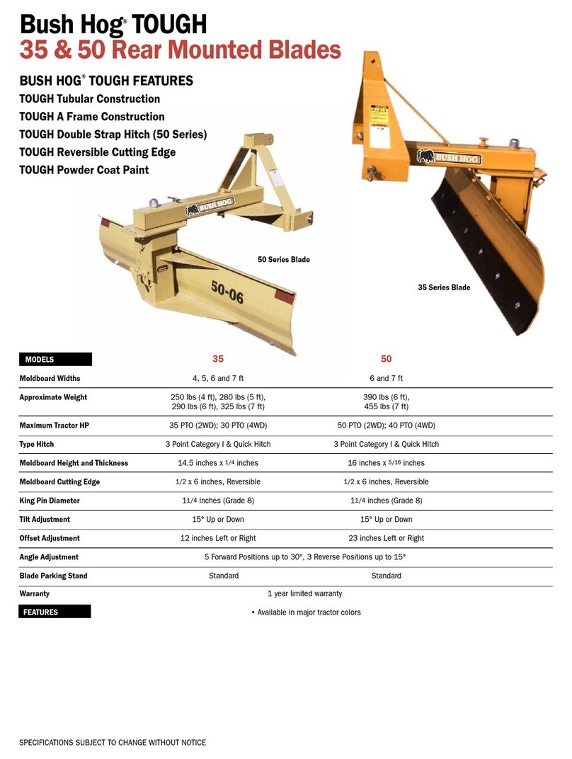 Bush Hog TOUGH 35 User manual