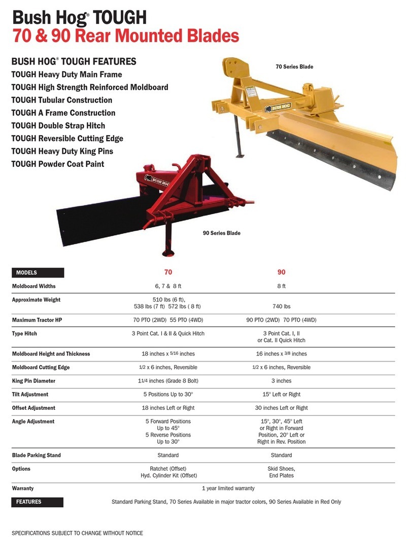 Bush Hog TOUGH 70 User manual