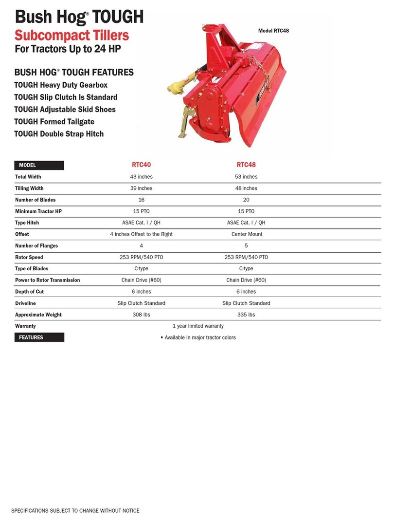Bush Hog Tough RTC40 Specifications