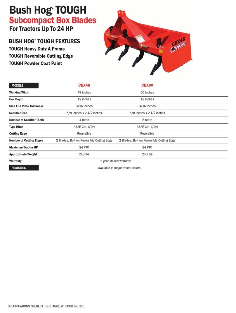 Bush Hog TOUGH CBX48 User manual