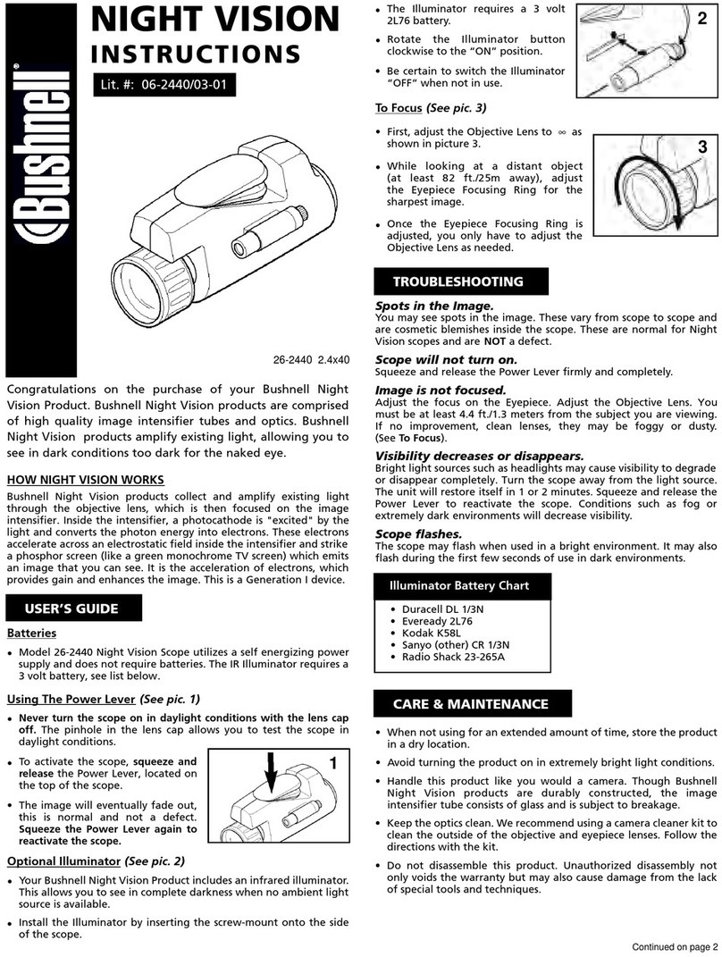 Bushnell 26-2440 User manual