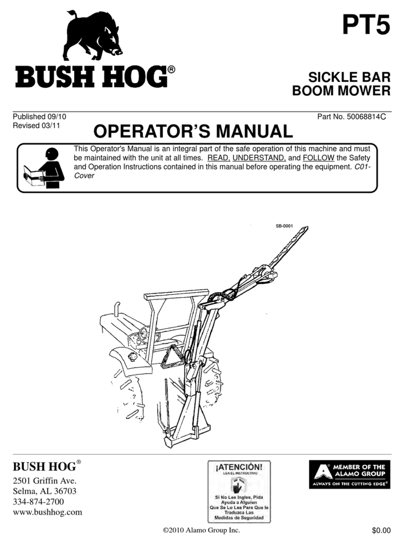 Bush Hog PT5 Operator's manual