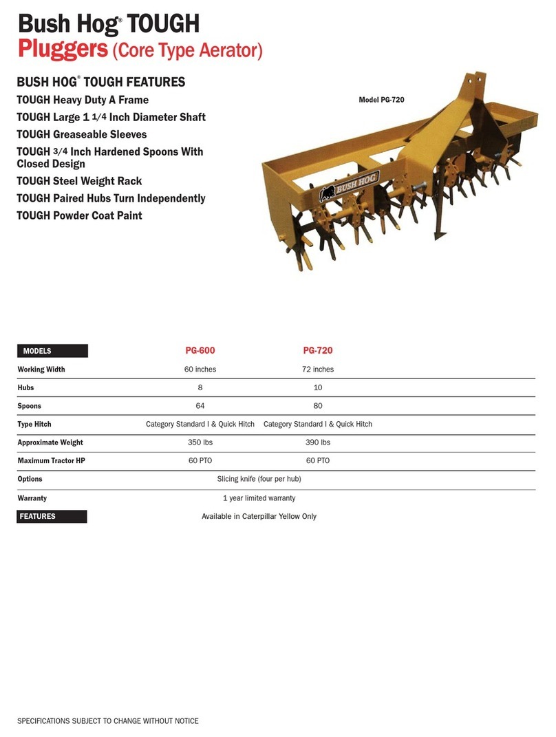 Bush Hog TOUGH PG-600 Specifications