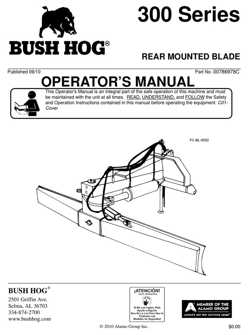 Bush Hog 300 Series Operator's manual