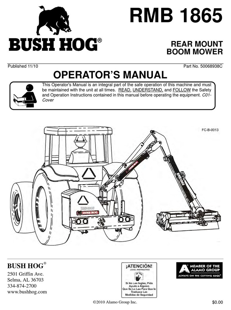 Bush Hog RMB 1865 Operator's manual