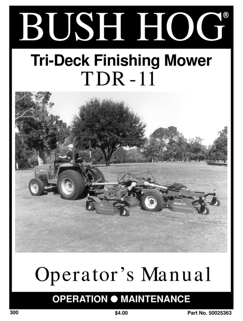 Bush Hog TDR-11 Operator's manual