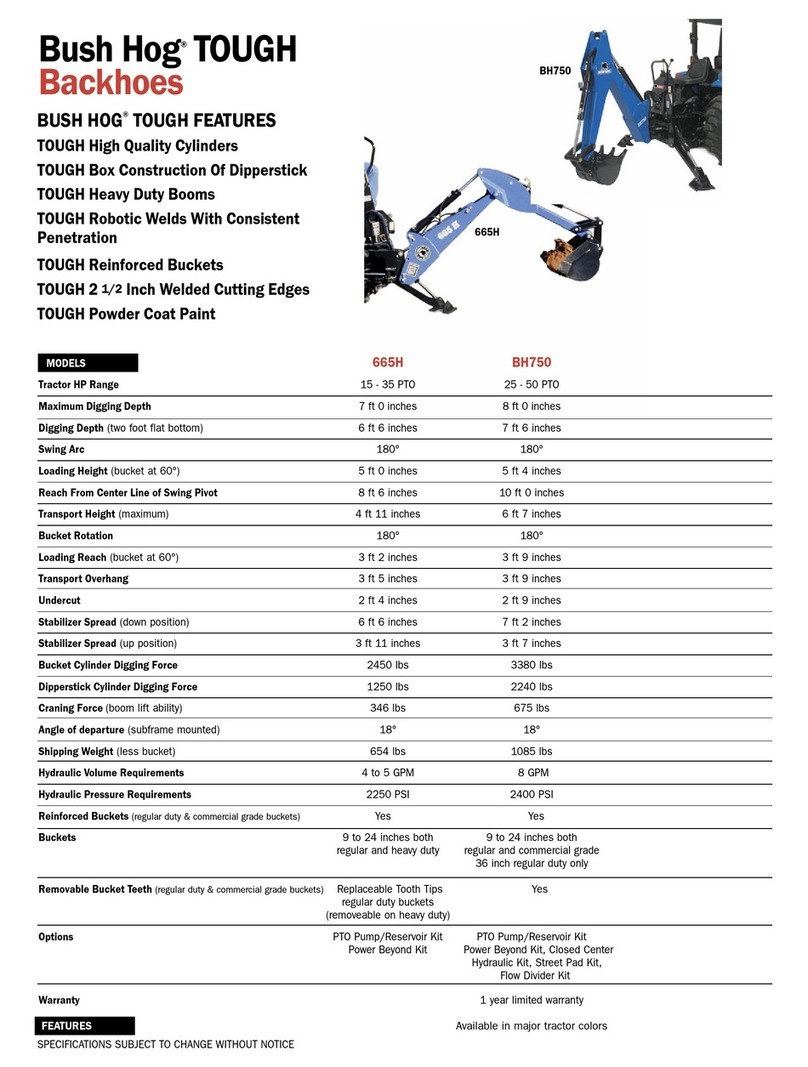Bush Hog TOUGH 665H Specifications