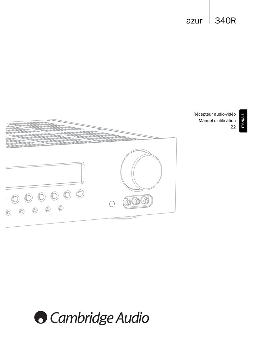 Cambridge Audio Azur 340R Configuration guide