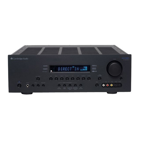 Cambridge Audio 640Razur user manual