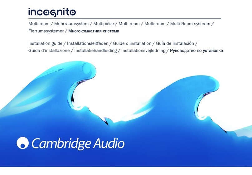 Cambridge Audio Multi-room speaker system installation guide