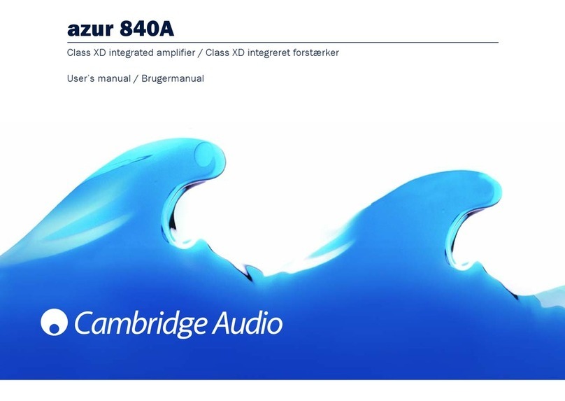 Cambridge Audio azur 840A user manual