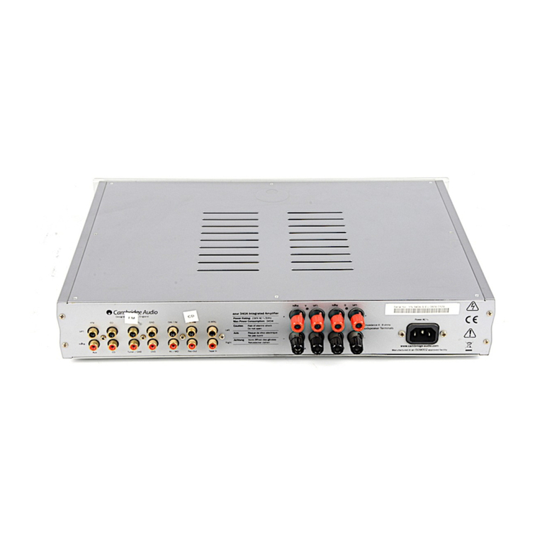 Cambridge Audio Azur 340A user manual