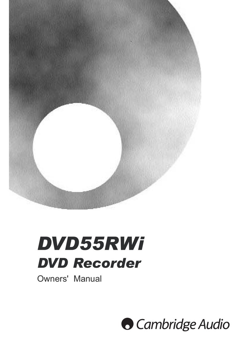 Cambridge Audio DVD55RWI owner's manual