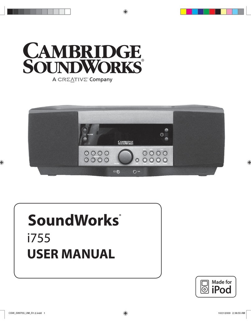 Cambridge Sound Works SoundWorks i755 user manual